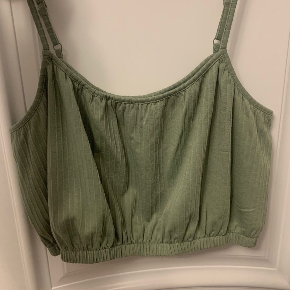 Simons Green Cropped Tank top